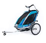 Fahrradanhänger Thule Chariot Chinook 1 blue blau - Bundle (Paket) 2014
