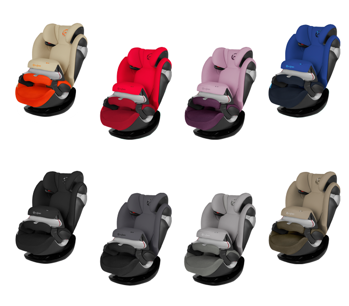 Cybex Pallas M 2016 in Autumn Gold, Mars Red, Princess Pink, Royal Blue, Happy Black Phantom Grey, Manhatten Grey und Olive Khaki