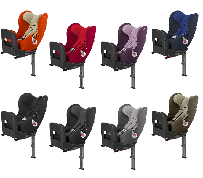 Cybex Sirona Plus 2016 in Autumn Gold, Mars Red, Princess Pink, Royal Blue, Happy Black Phantom Grey, Manhatten Grey und Olive Khaki