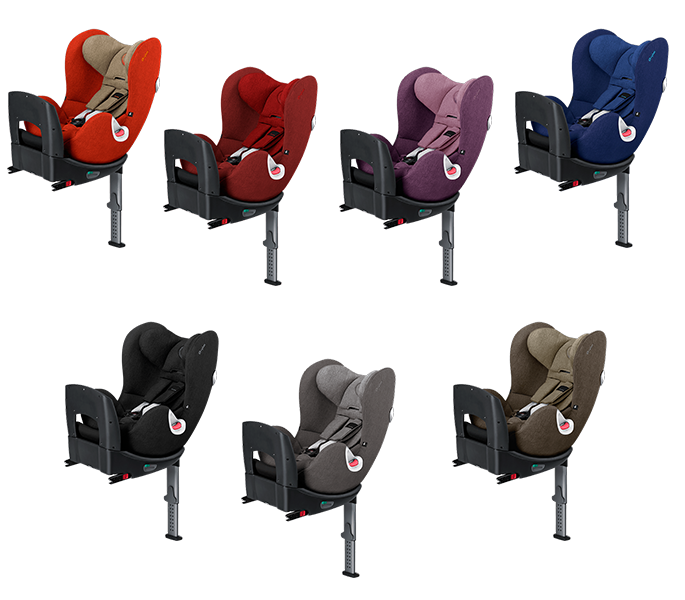Cybex Sirona Plus 2016 in Autumn Gold, Mars Red, Princess Pink, Royal Blue, Happy Black Phantom Grey, Manhatten Grey und Olive Khaki