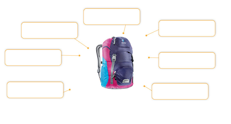 Komfort- und Sicherheitsmerkmale Junior Rucksack Raspberry