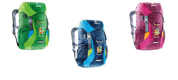 Deuter Waldfuchs in Orange, Blueberry, Petrol, Turquoise und kiwi