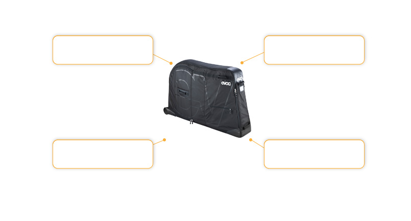 Komfort- und Sicherheitsmerkmale evoc Bike Travel Bag