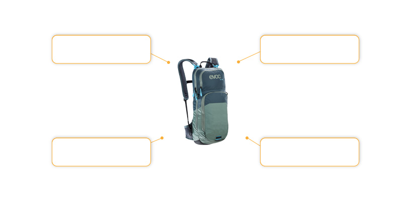 Komfort- und Sicherheitsmerkmale evoc CC 10L
