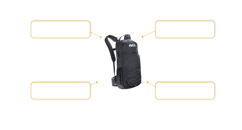 Komfort- und Sicherheitsmerkmale evoc CC 16L