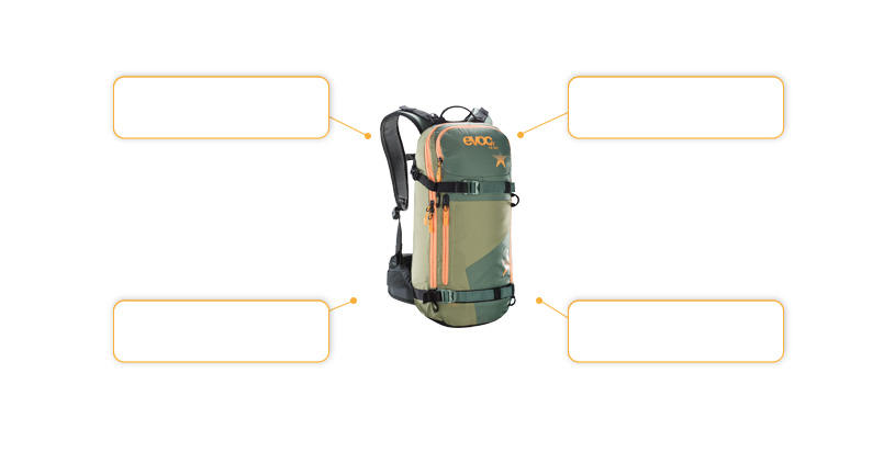 Komfort- und Sicherheitsmerkmale evoc FR Day Women 16L