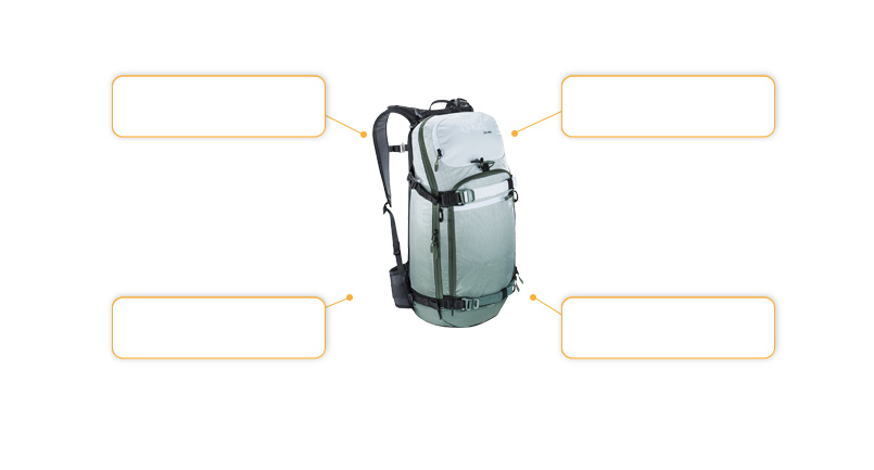 Komfort- und Sicherheitsmerkmale evoc FR Pro 20L
