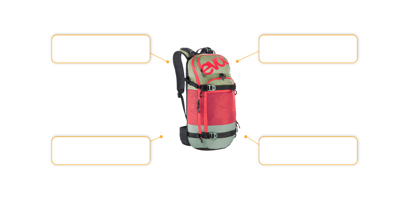 Komfort- und Sicherheitsmerkmale evoc FR Pro Team 20L