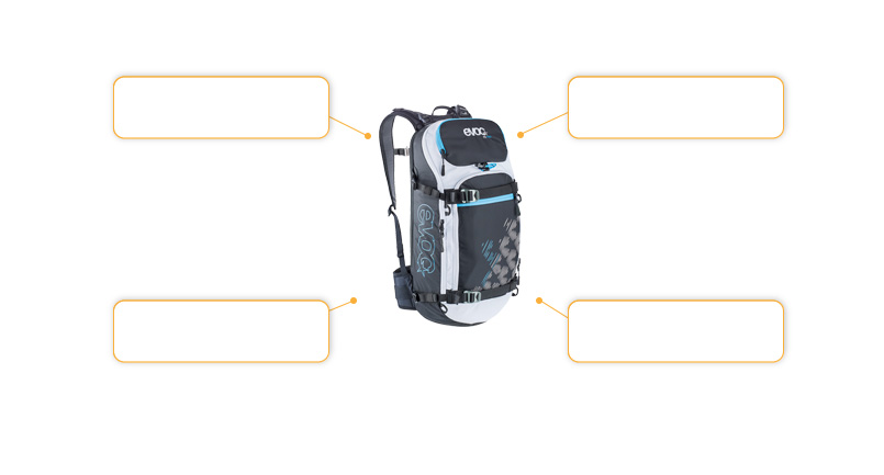 Komfort- und Sicherheitsmerkmale evoc FR Pro Women 20L