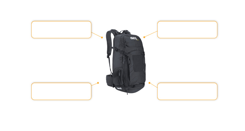 Komfort- und Sicherheitsmerkmale evoc Fr Tour 30L