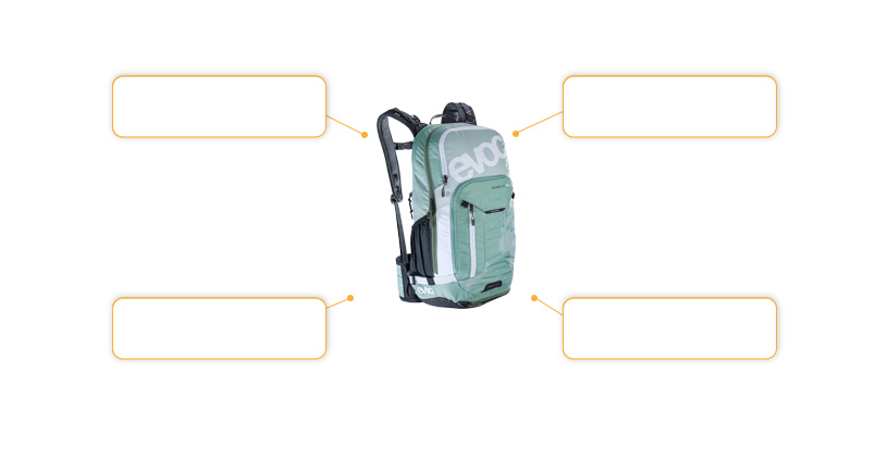 Komfort- und Sicherheitsmerkmale evoc Roamer 22L Team