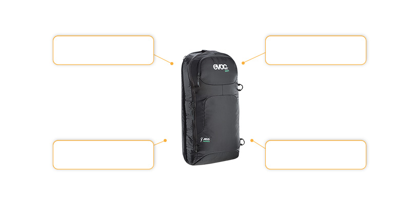 Komfort- und Sicherheitsmerkmale evoc Zip-On ABS Drift 10L
