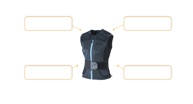 Komfort- und Sicherheitsmerkmale evoc Protector Vest Air+ Women