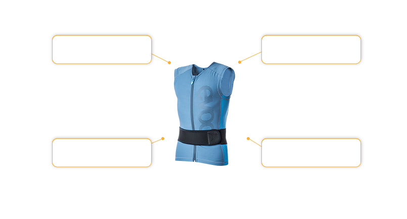 Komfort- und Sicherheitsmerkmale evoc Protector Vest Lite Men