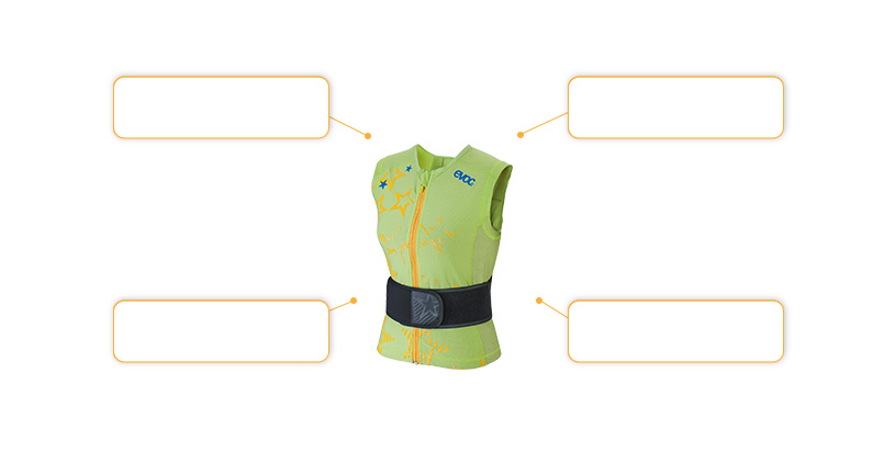 Komfort- und Sicherheitsmerkmale evoc Protector Vest Lite Men