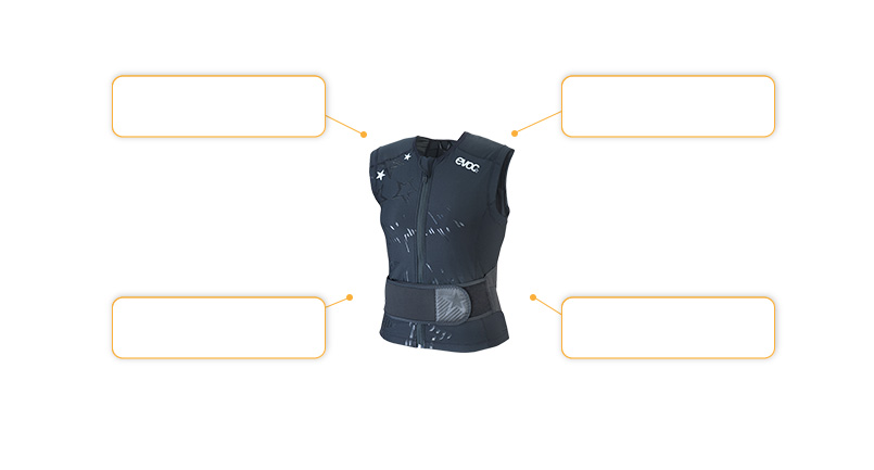 Komfort- und Sicherheitsmerkmale evoc Protector Vest Women
