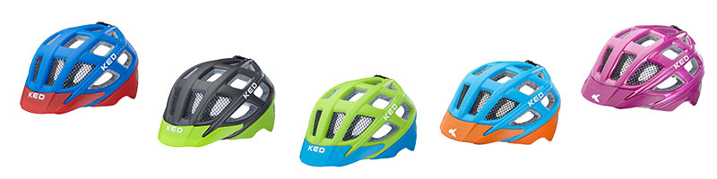 KED KAILU Kinderhelme in Blue Red Matt, Black Green Matt, Green Blue Matt, Lightblue Orange Matt und Violet