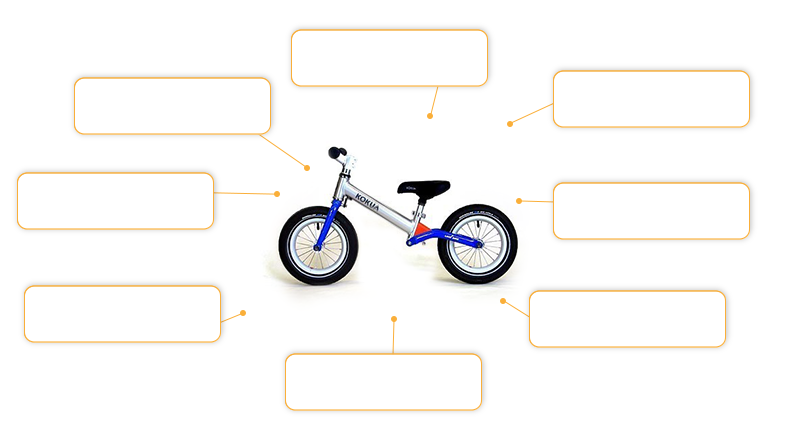 Komfortund Sicherheitsmerkmale LIKEaBIKE Jumper Kinderlaufrad von Kokua Like a Bike in blau