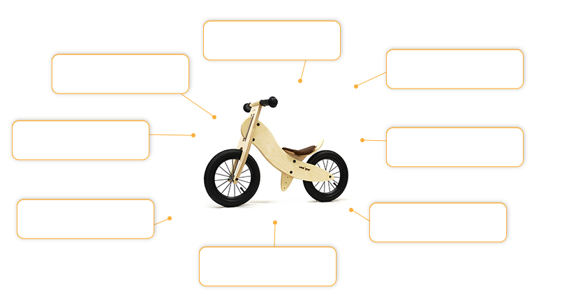 Komfort- und Sicherheitsmerkmale KOKUA LIKEaBIKE spoky mini mokka
