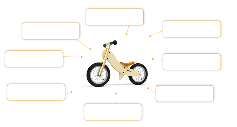 Komfort- und Sicherheitsmerkmale KOKUA LIKEaBIKE spoky mini orange