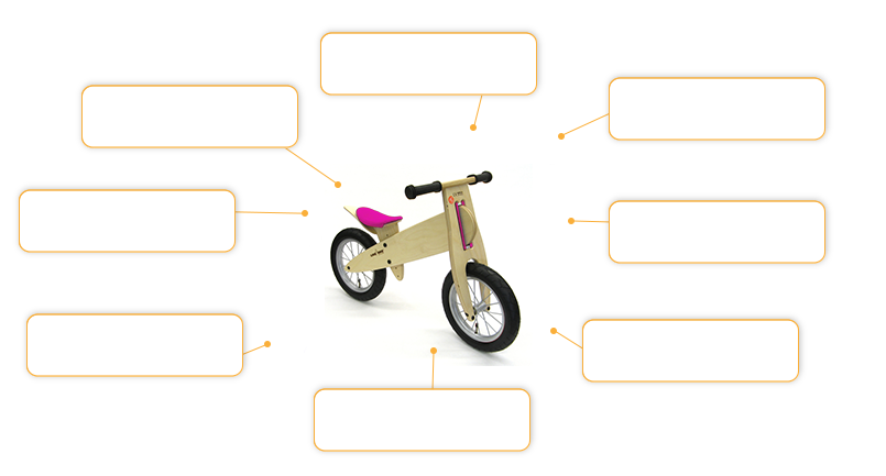 Komfort- und Sicherheitsmerkmale KOKUA LIKEaBIKE spoky pink