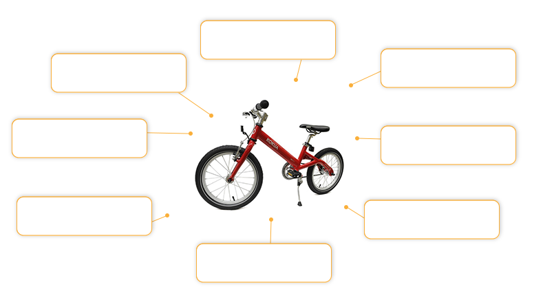 Komfort- und Sicherheitsmerkmale Kokua LIKEtoBIKE 16 Zoll in rot