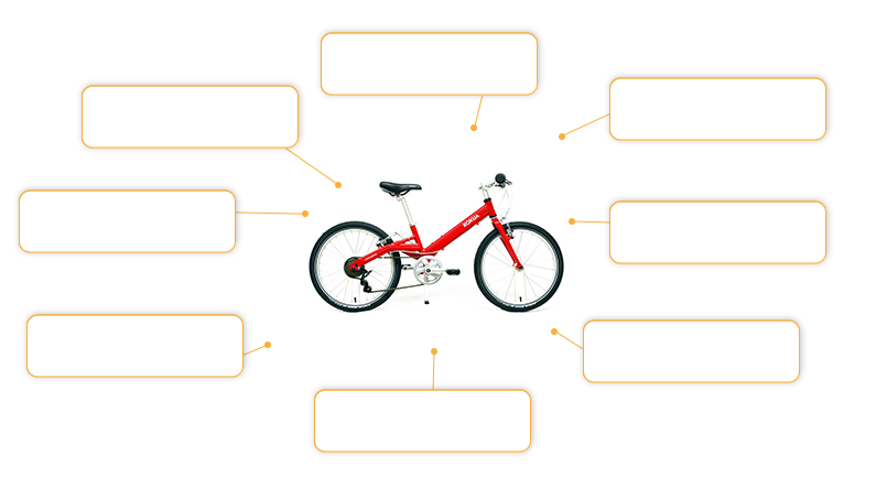 Komfortund Sicherheitsmerkmale Kokua LIKEtoBIKE 20 in rot