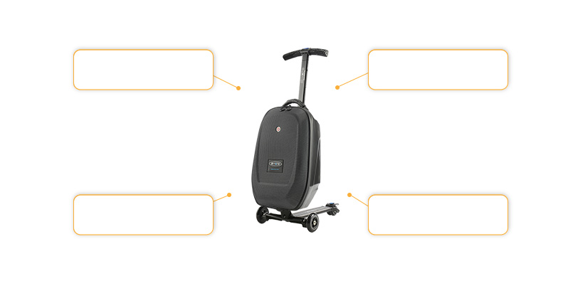 Komfort- und Sicherheitsmerkmale Micro Lazy Luggage