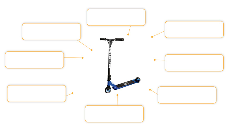 Komfort- und Sicherheitsmerkmale Micro Stuntscooter MX Crossneck XL