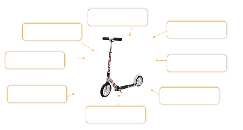 Komfortund Sicherheitsmerkmale Micro Scooter Floral