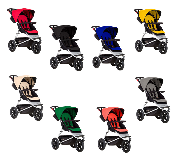 Mountain Buggy Urban Jungle 2015 in Berry, Black, Marine, Gold, Sand, Fern, Coral und Silver