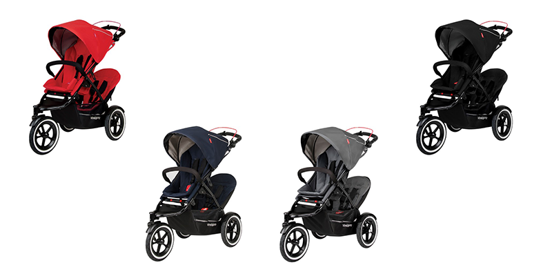 phil & teds Navigator in cherry, Midnight, Graphite und Black