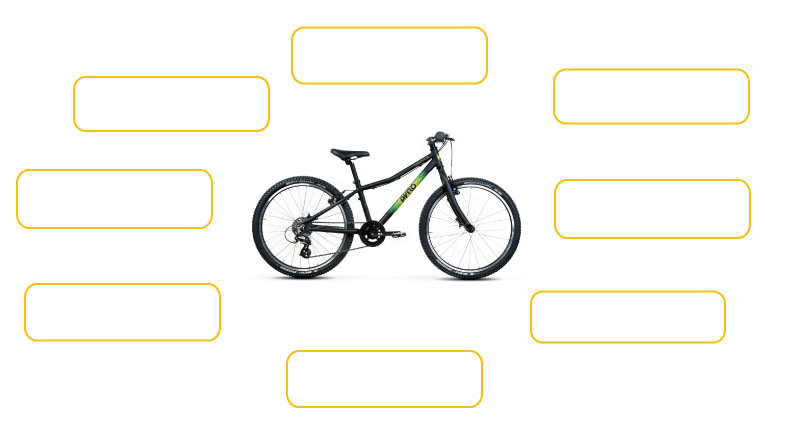 Pyrobikes Twentyfour Large Kinderfahrrad Fahrradanhänger