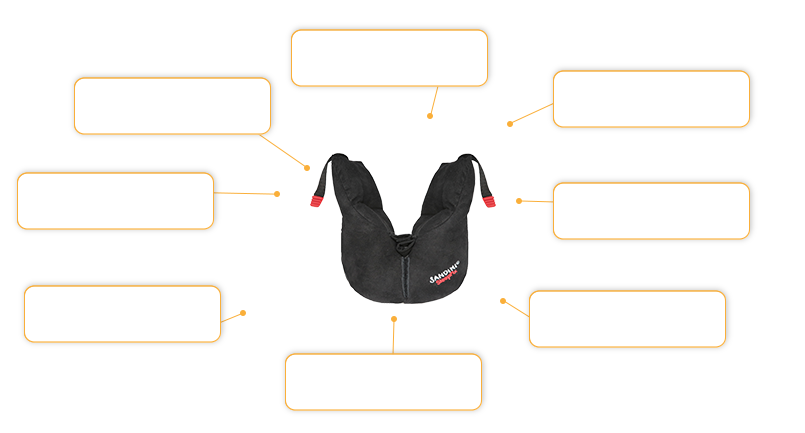 Komfort- und Sicherheitsmerkmale SleepFix S Rucksack Orange