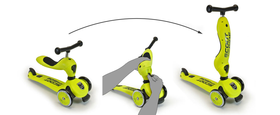 Scoot and Ride Highwaykick1 einfach umbauen