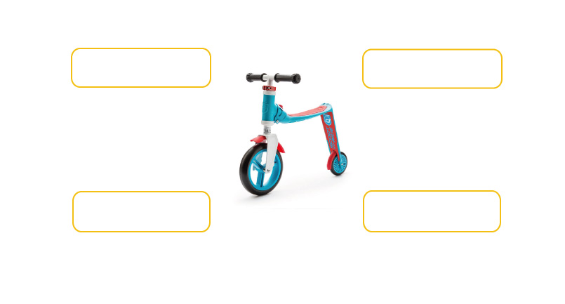 Komfort- und Sicherheitsmerkmale Highwaybaby Scoot and Ride